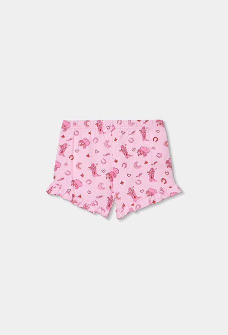 Pyjama fille coton rose imprimé