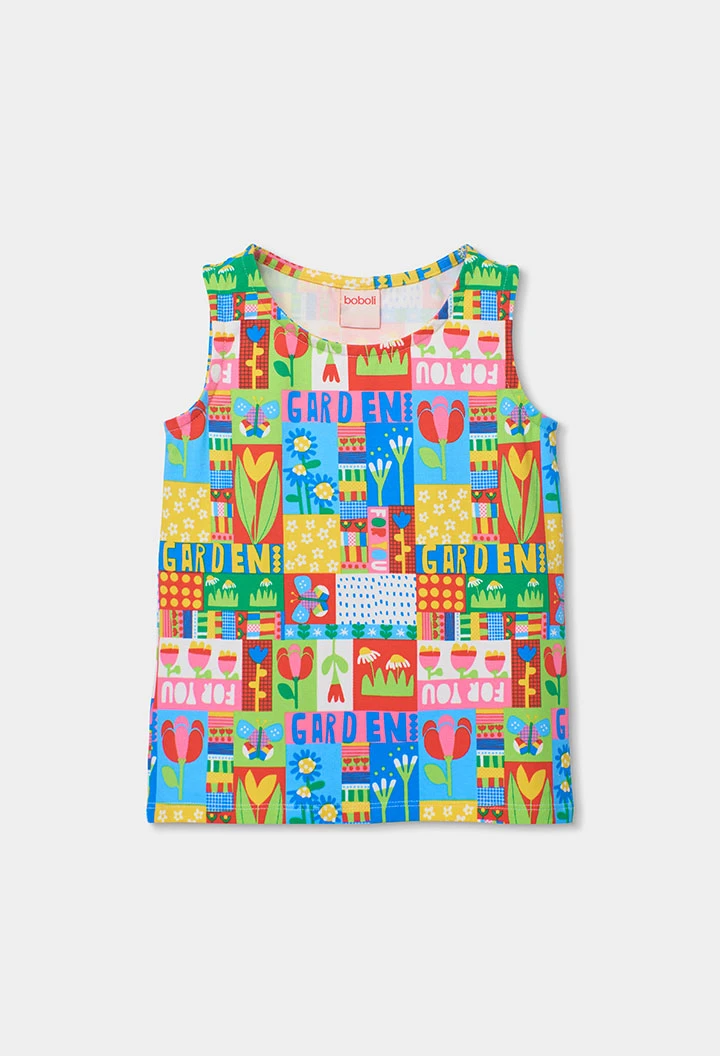 Pijama niña algodón estampado