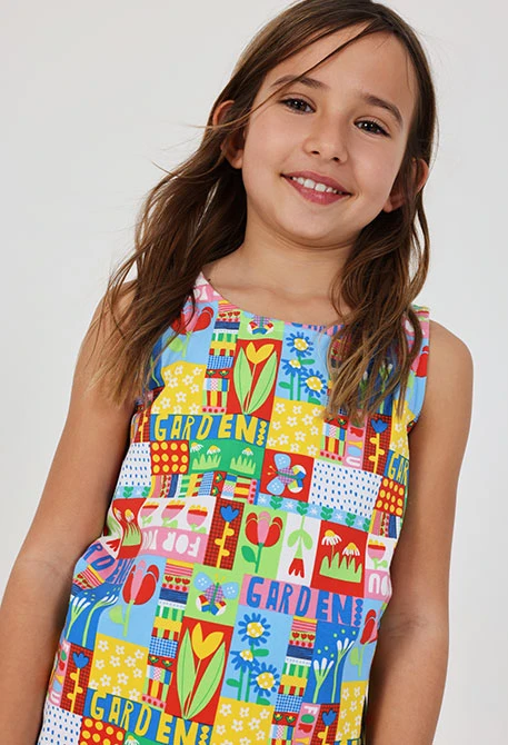 Pijama menina algodão estampado