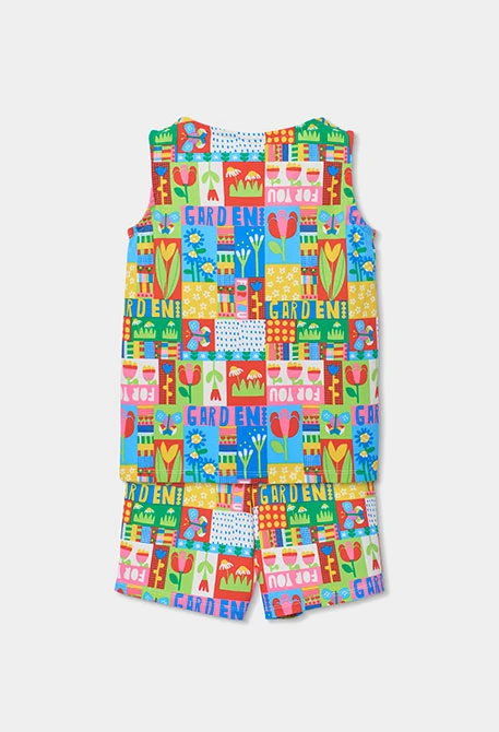 Pyjama enfant fille en coton imprimé