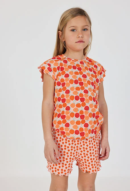 Pyjama fille en coton imprimé.