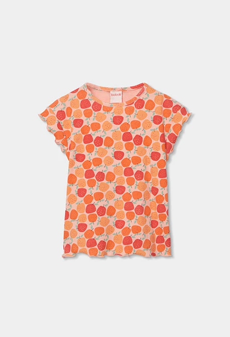 Pijama de menina de algodão estampado