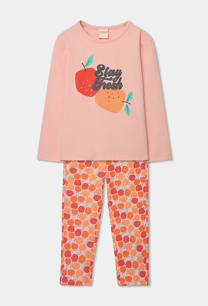 Pijama nena màniga llarga estampat