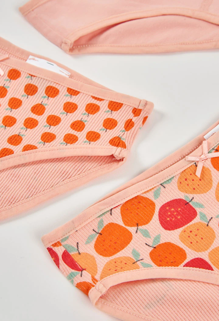 Pack de 3 culottes en coton imprimé