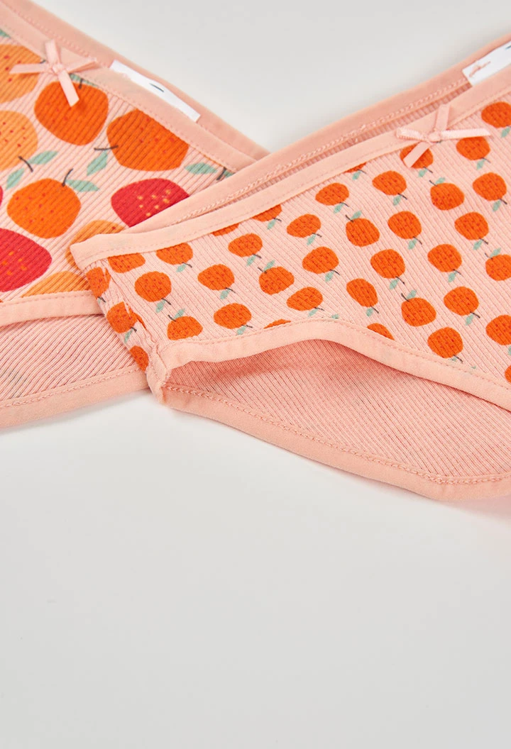 Pack of 3 printed cotton knickers