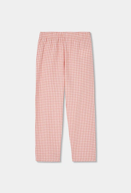 Pijama nena quadres rosa estampat de casa