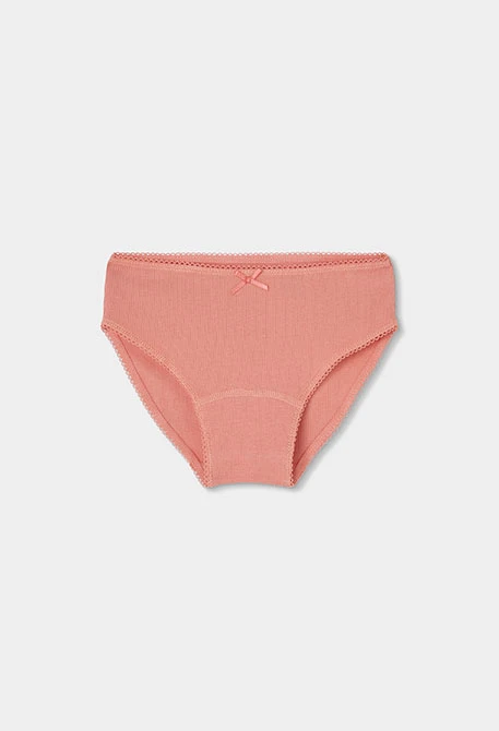 Pack 3 culottes fille rose imprimé maisons et vichy