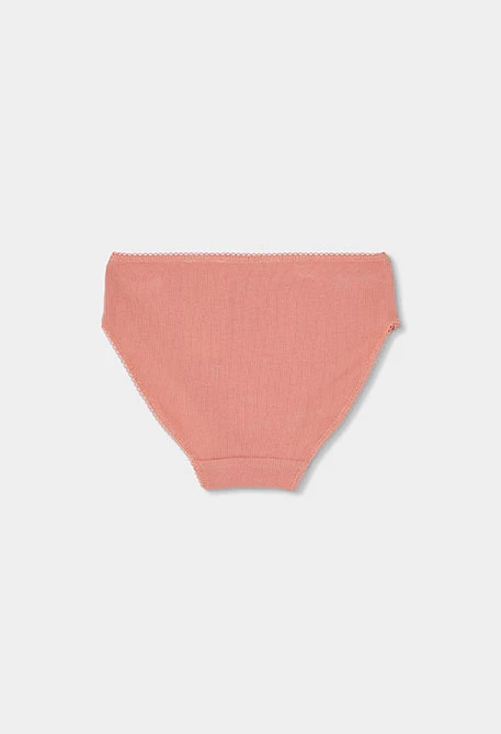 Pack 3 mutandine rosa stampa casette e vichy