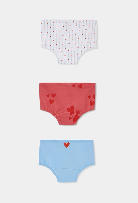 Pack 3 bragues blau estampat cors nena