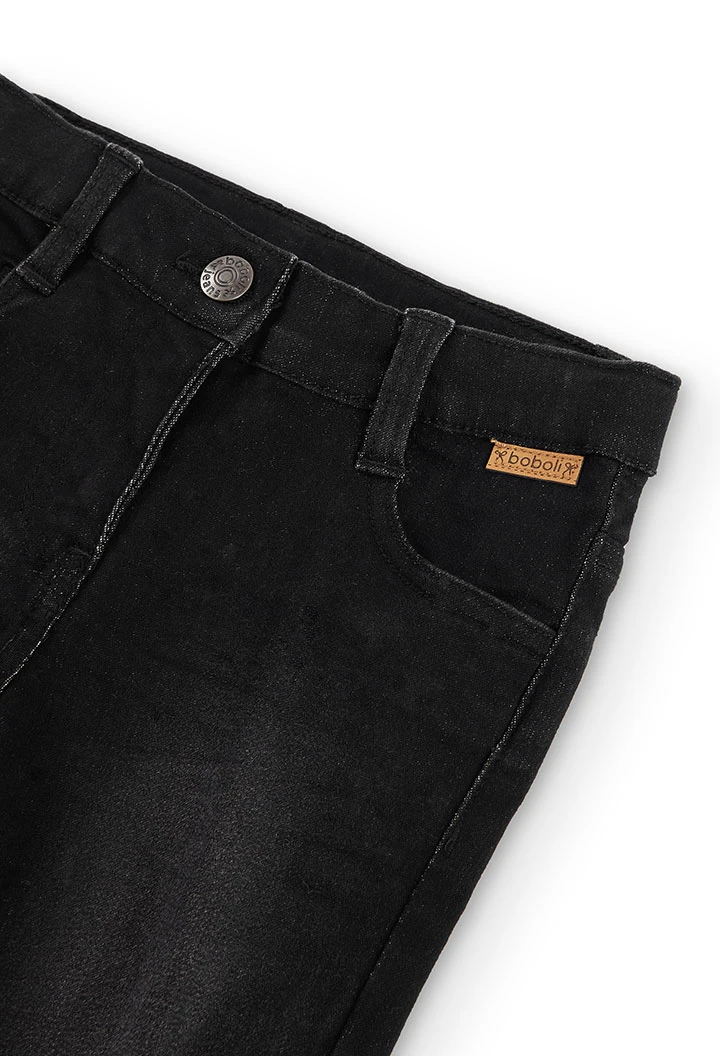 Hose denim elastisch für mädchen