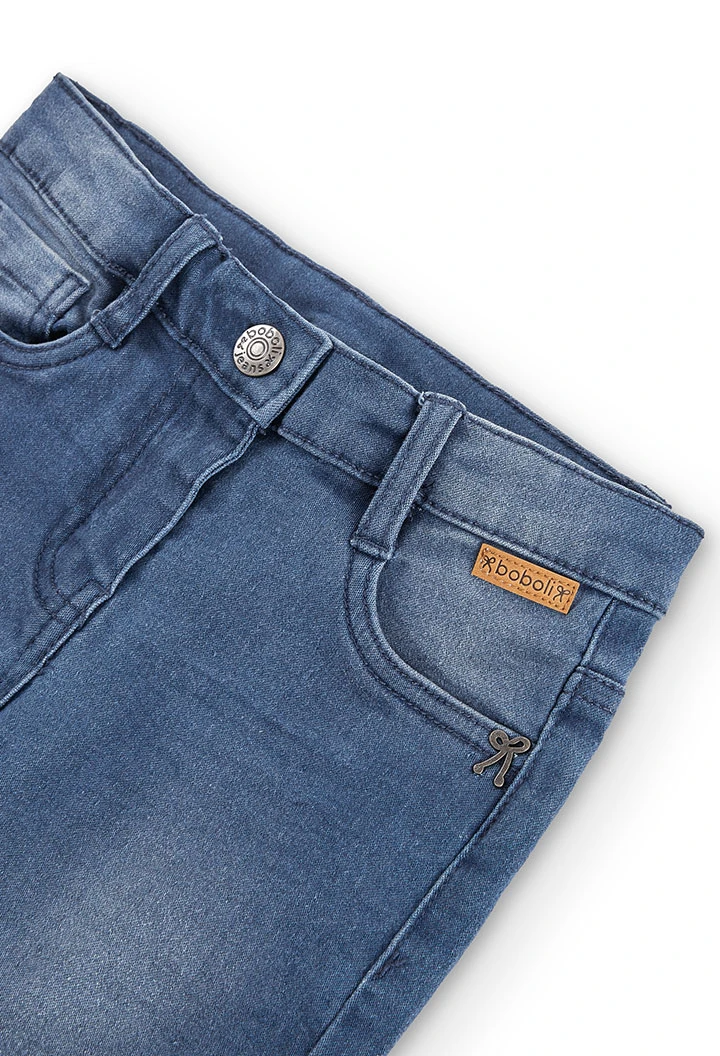 Pantaloni denim elastico per ragazza