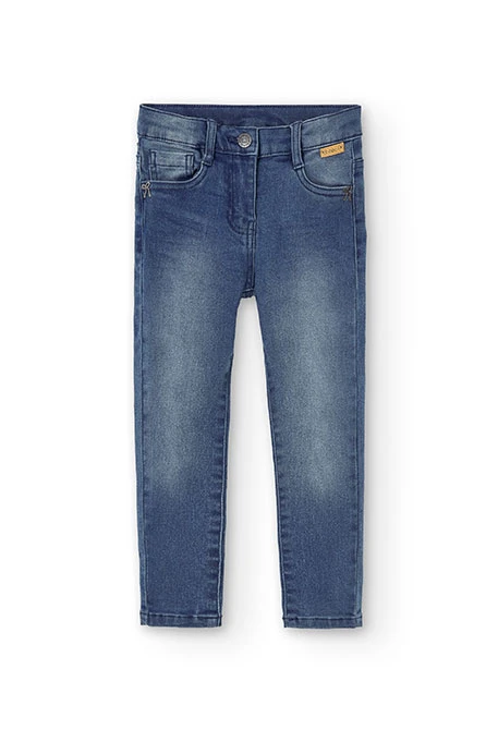 Pantaloni denim elastico per ragazza