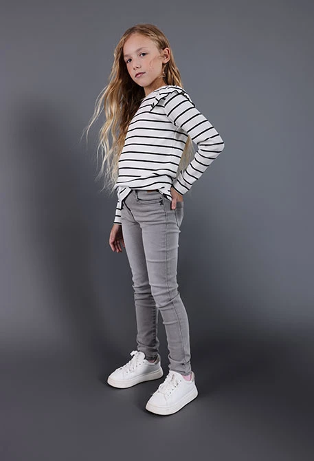 Pantaloni denim elastico per ragazza