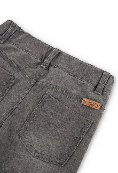 Calças felpa denim para menina