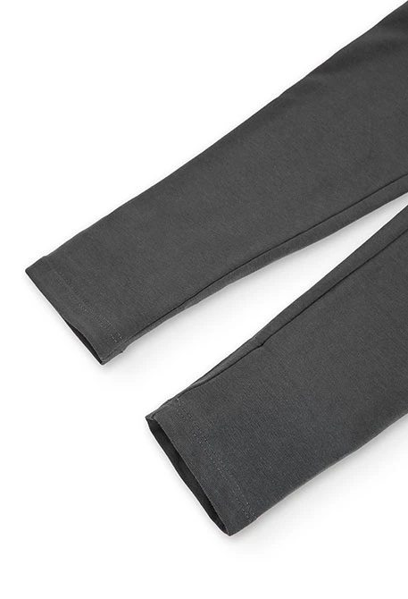 Leggings punto elástico gris