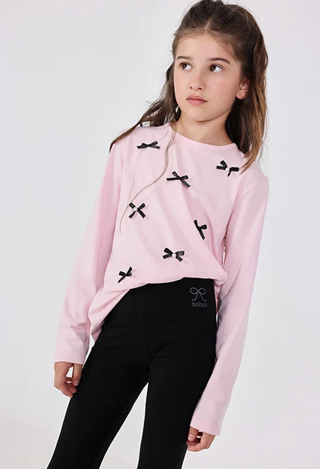 Stretch knit leggings for girl
