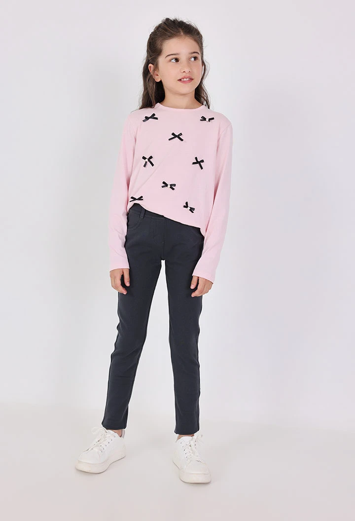 Pantalon en molleton stretch pour fille