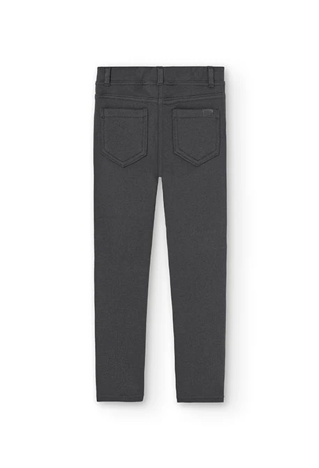 Stretch fleece trousers for girl