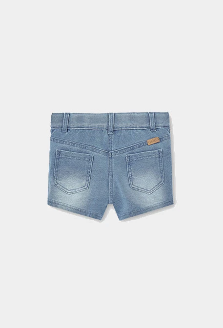 Short denim color bleach