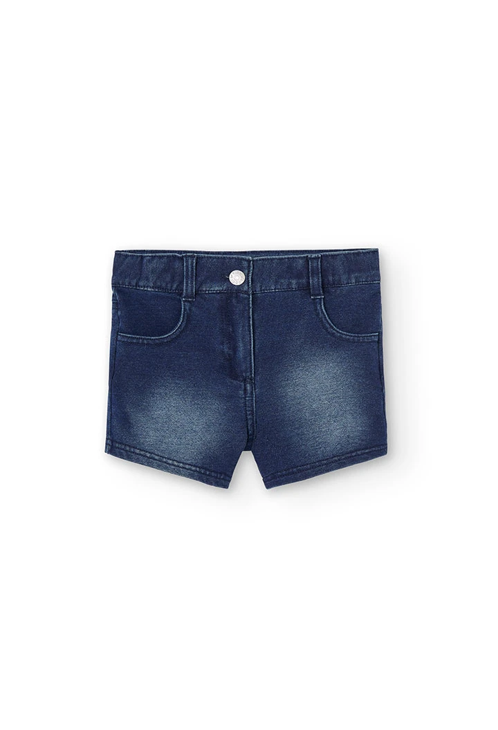 Short denim en azul marino