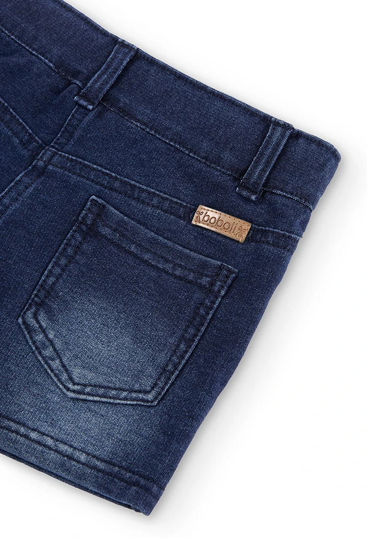 Short denim en azul marino