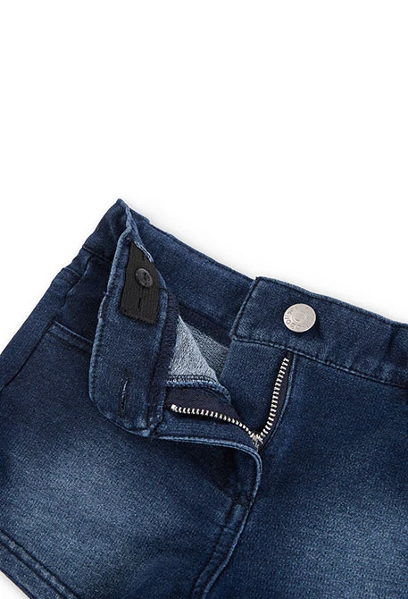 Short denim en azul marino