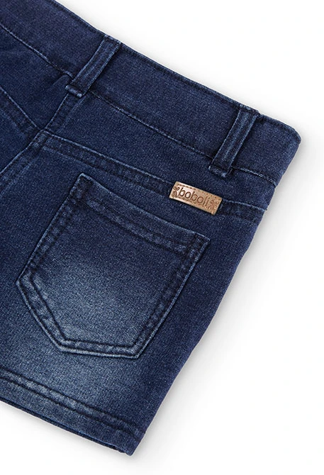 Short denim en azul marino