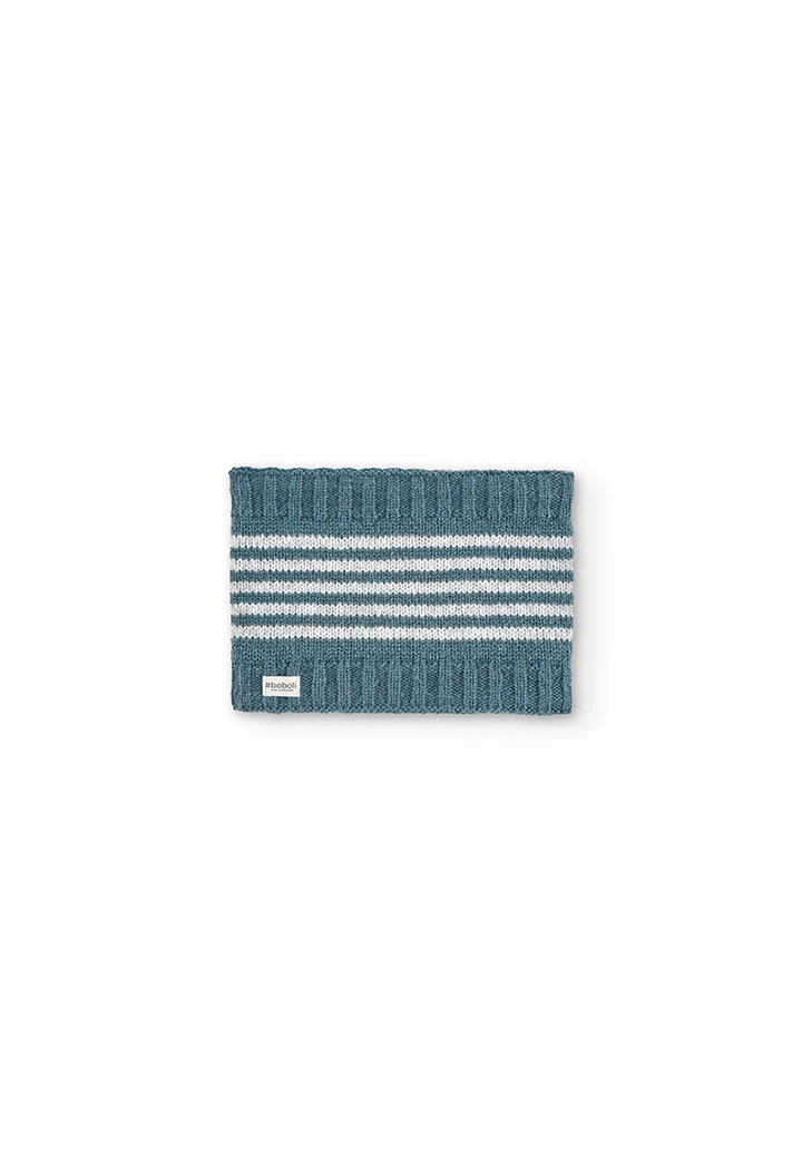 Cache-cou tricot à rayures pour fille