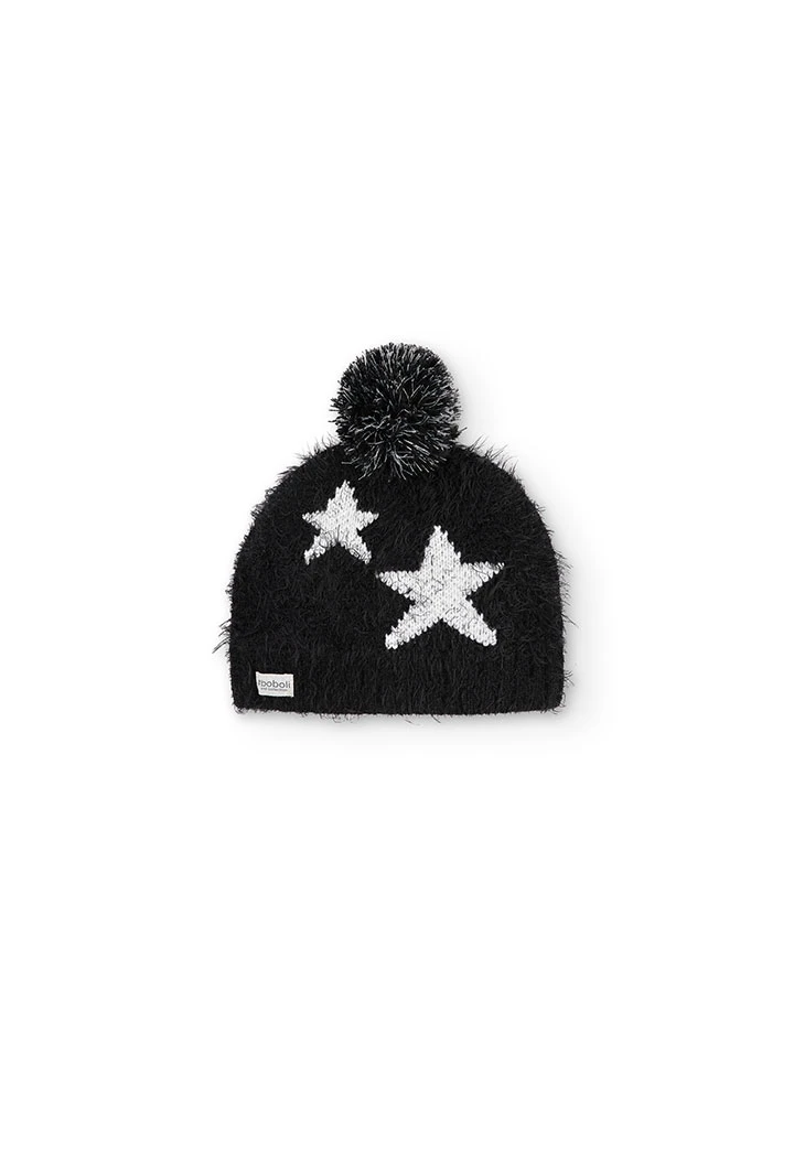 Bonnet tricoté "étoiles" pour fille