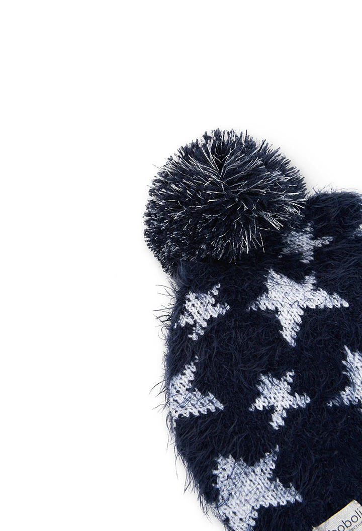 Bonnet tricoté "étoiles" pour fille