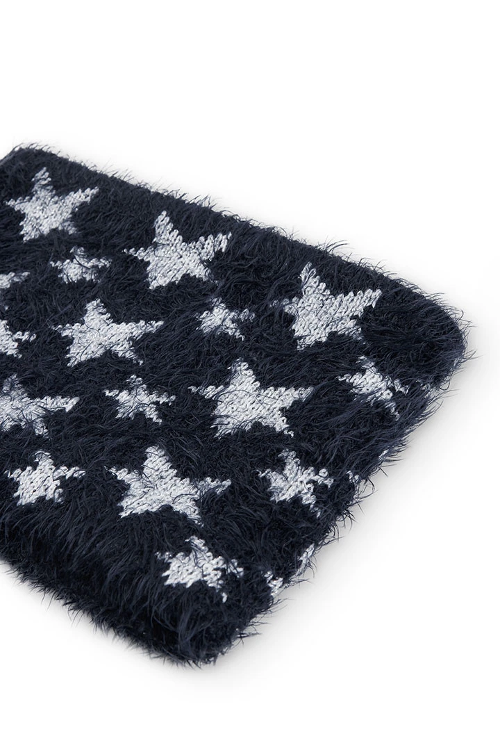 Cache-cou tricot "étoiles"