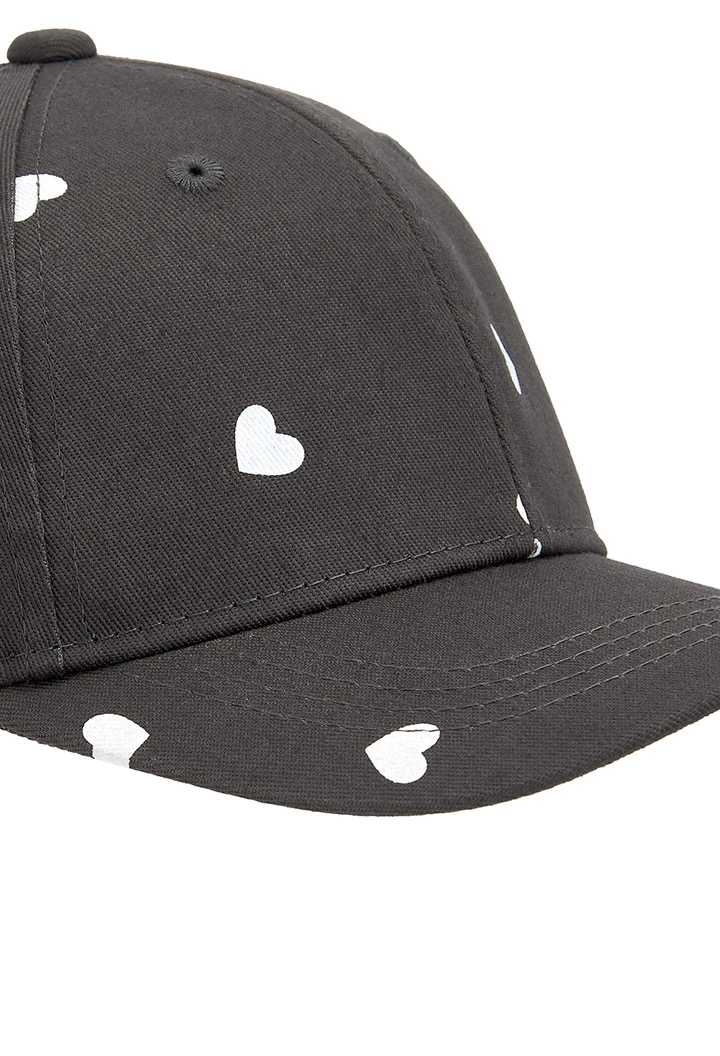 Casquette coeurs pour fille