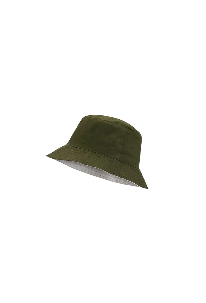 Bonnet en toile epaisse "safari" unisex reversible