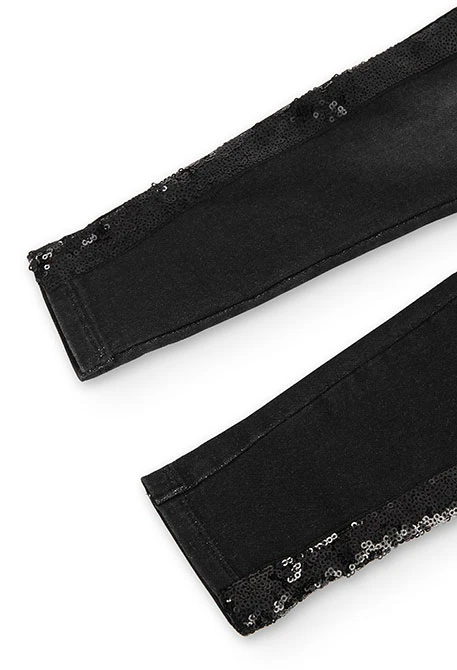Stretch denim trousers for girl