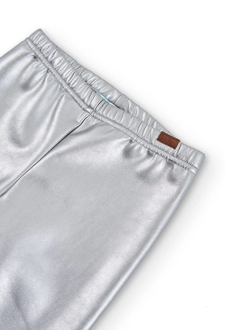 Elastische Kunstleder-Leggings