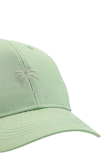 Gorra sarga unisex en verde