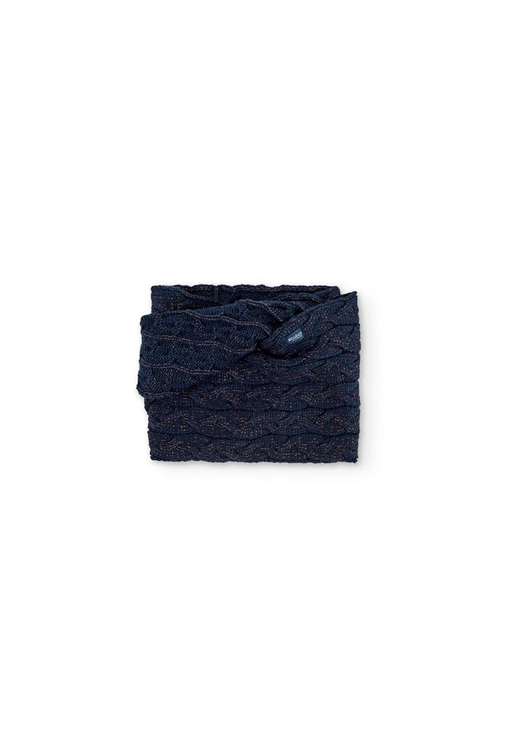 Bufanda tricotosa trenzado de niña