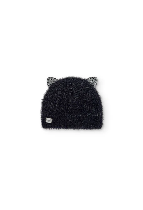 Gorro tricot "gatinho" para menina