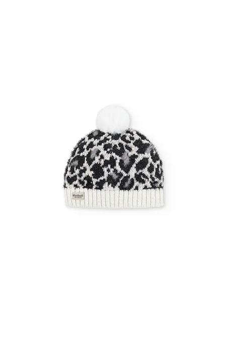 Gorro tricotosa animal print de niña