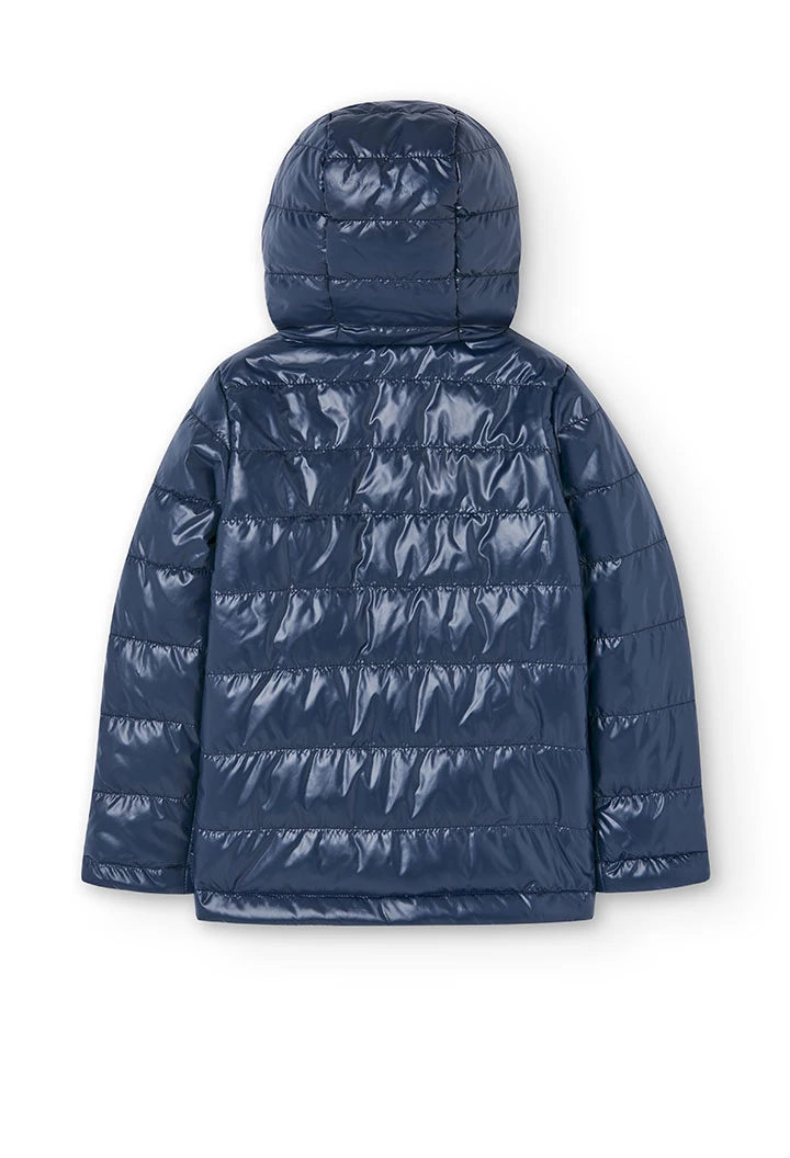 Technical fabric parka for girl