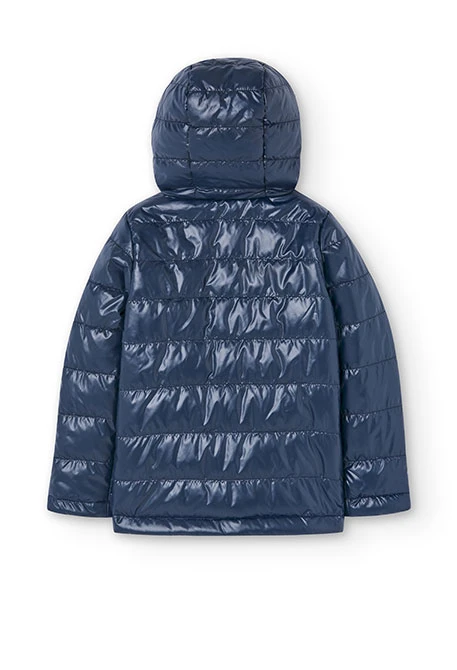 Technical fabric parka for girl