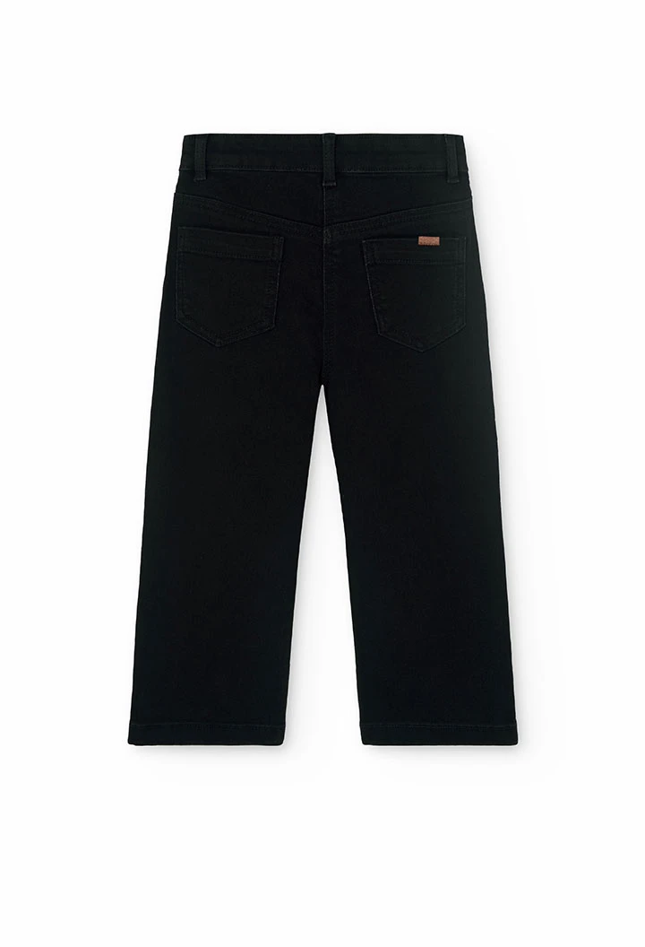 Jeans de camping pour fille en noir