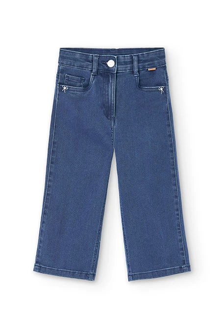 Girl's blue flared jeans