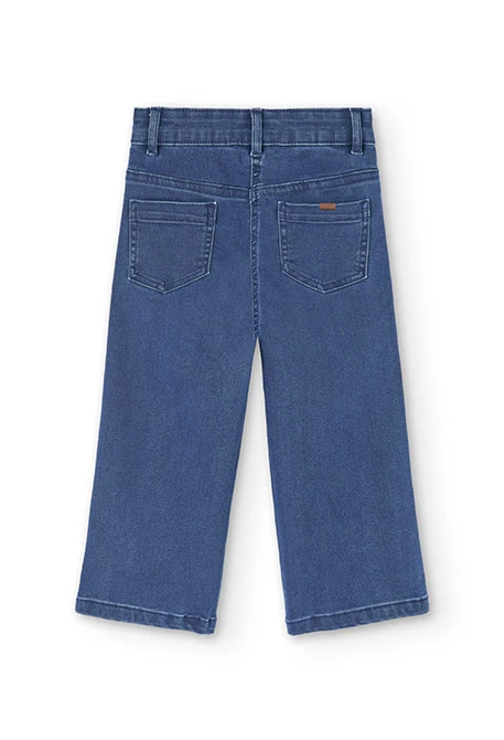 Girls' flared jeans in blue