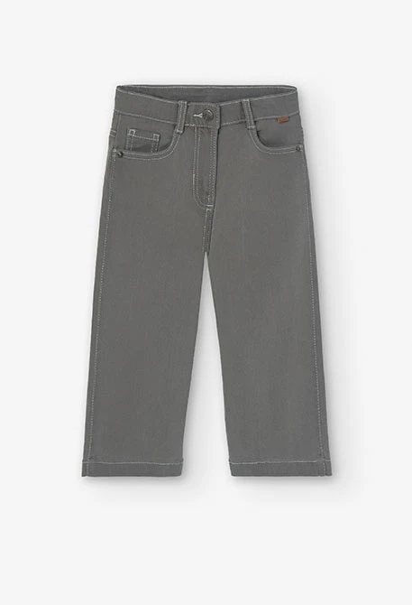 Denim stretch trousers for girl -BCI