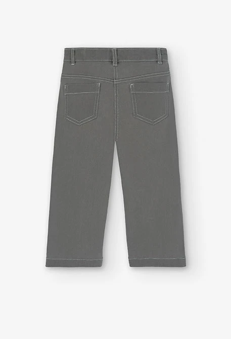 Pantalón denim elástico de niña -BCI