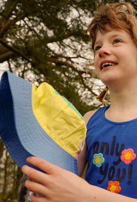 Gorro sarga en azul