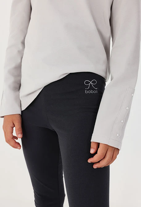 Legging color negro