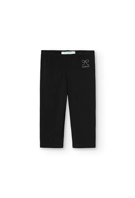 Schwarze Caprileggings für Mädchen