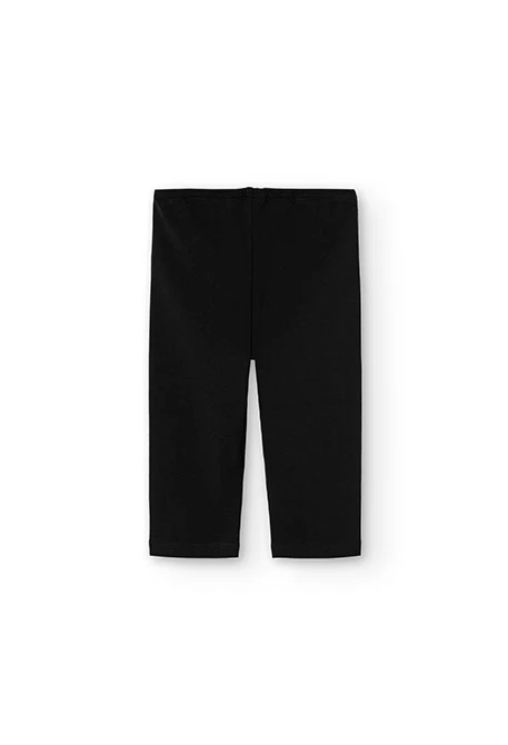 Schwarze Caprileggings für Mädchen